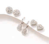 Accents by Affinity Sterling Silver Set-3 Earrings